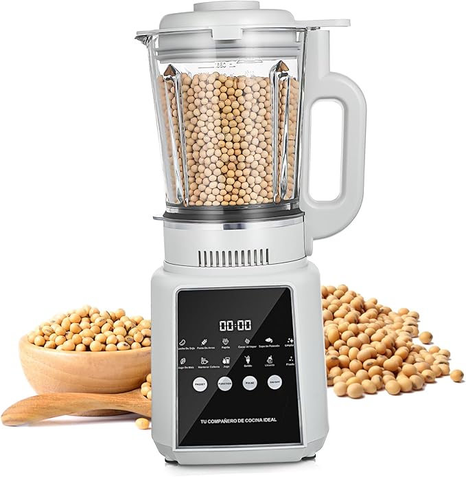 110v High-speed Blender for Smoothies and Juices Non-stick Food Processor with Self-cleaning Function Quiet Operation Touch Display for Home and Kitchen Use