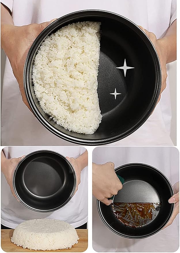 Rice Cooker with Steamer Non-Stick Inner Pot Intelligent Insulation Make Rice &amp Steam Healthy Food &amp Vegetables for 1-8 People
