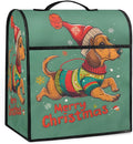 cfpolar Kitchen Aid Mixer Cover Compatible with 6-8 Quarts Christmas Hat Cute Dog Stand Mixer Cover Kitchen Aid Mixers Accessories Appliance Organizer Bag Dust Covers with Zipper Pocket