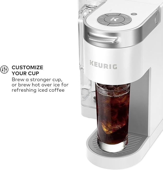 Keurig K-Supreme Single Serve K-Cup Pod Coffee Maker MultiStream Technology 4 Brew Sizes 66oz Dual-Position Removable Reservoir White