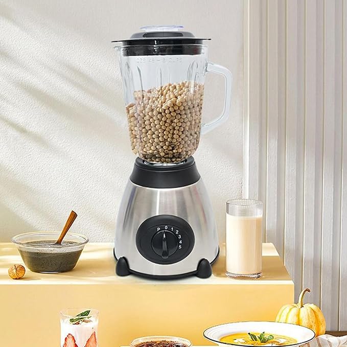 Blender Machine Food Processor Maker Kitchen Mixing Appliance for ABS Material Electric Food Blender with Multi Speed Control Home Cooking Accessory for Family Students Kitchen