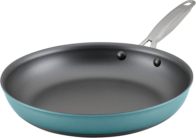 Anolon Achieve Hard Anodized Nonstick Frying Pan/Skillet 12 Inch Teal