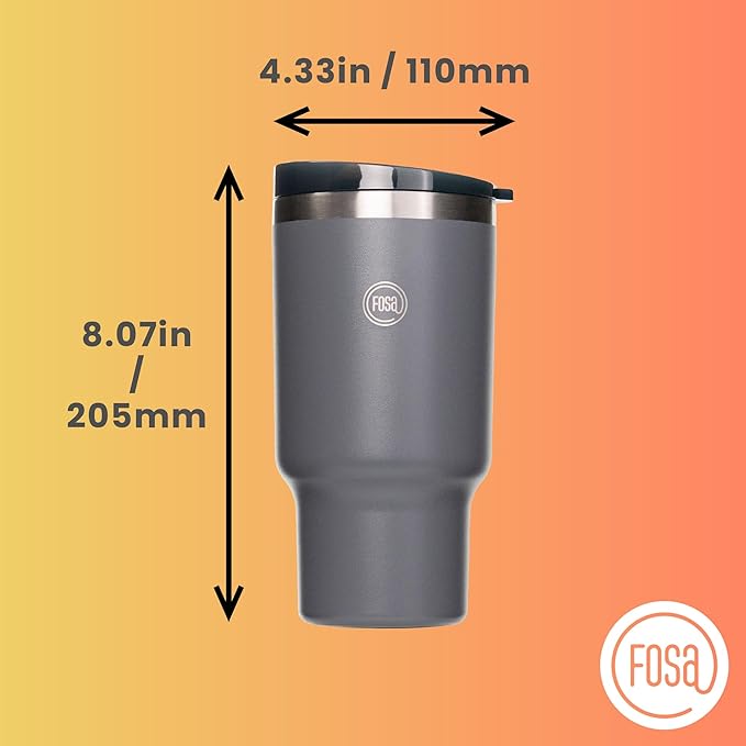 FOSA VacBrew The Ultimate Hot &amp Cold Brew Vacuum Coffee Maker - Brewing unit with a SUS Mug (3 Programs Timer Vacuum Pump included)