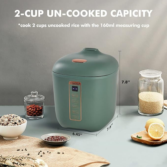 CHACEEF 1.2L Mini Rice Cookers &amp 350ml Travel Electric Kettle