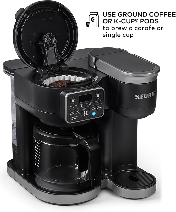 Keurig K-Duo Hot &amp Iced Single Serve &amp Carafe Coffee Maker MultiStream Technology 72oz Reservoir (Gen 2)
