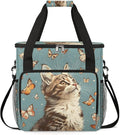 Cat Butterfly Coffee Maker Travel Bag for K-Mini or K-Mini Plus Single Serve Coffee Brewer Portable Storage Tote Case for Tarvel