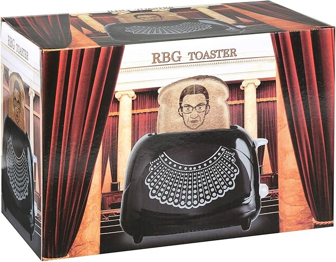 Ruth Bader Ginsburg Toaster Toasts RBG's Face on Your Toast SCOTUS Toaster