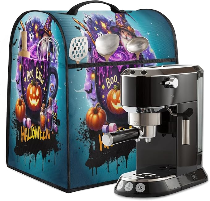 cfpolar Kitchen Aid Mixer Cover Compatible with 6-8 Quarts Halloween Potion Goblin Pumpkin Stand Mixer Cover Kitchen Aid Mixers Accessories Appliance Organizer Bag Dust Covers with Zipper Pocket