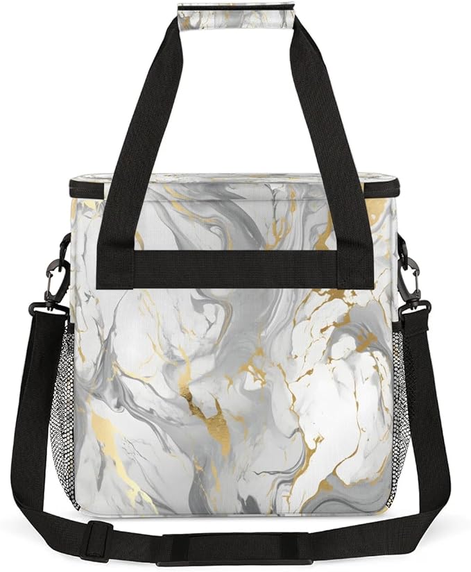 Classic Marble Pattern Coffee Maker Travel Bag for K-Mini or K-Mini Plus Single Serve Coffee Brewer Portable Storage Tote Case for Tarvel