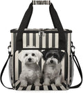 Stripes Dog Coffee Maker Carrying Bag for Keurig K-Mini or K-Mini Plus Storage Portable Coffee Maker Travel Bag