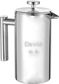 Personalized Stainless Steel Coffee French Press with Free Engraving