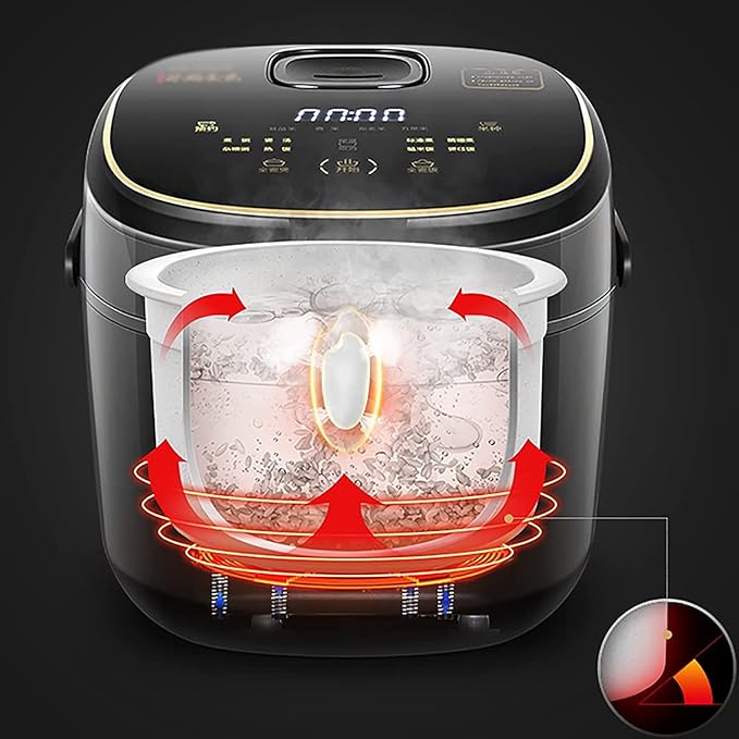 Rice Cooker 3L Small Capacity ice Flame All-Ceramic Non-Stick Liner 24h Reservation for Family Dormitory for 2 People Rice Cooker
