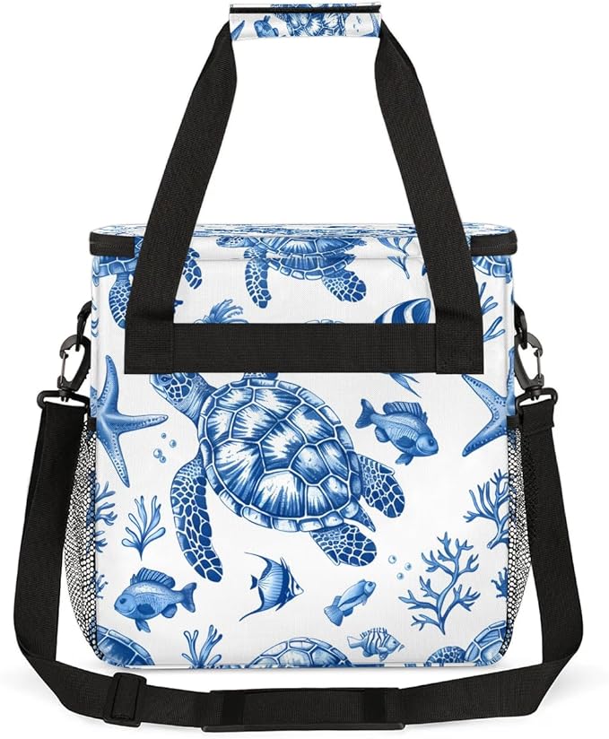 Sea Fish Turtle Coffee Maker Travel Bag for K-Mini or K-Mini Plus Single Serve Coffee Brewer Portable Storage Tote Case for Tarvel