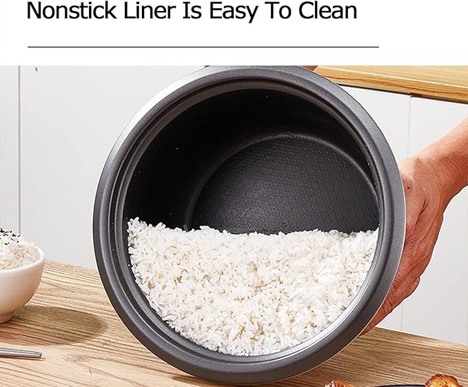 Rice Cooker With Non-stick Coating - Multifunctional Cooking Rice Cooker Rice Cooker With Steamer Household Rice Cooker Includes Steamer Insert Spoon And Measuring Cup (Size : 5L)