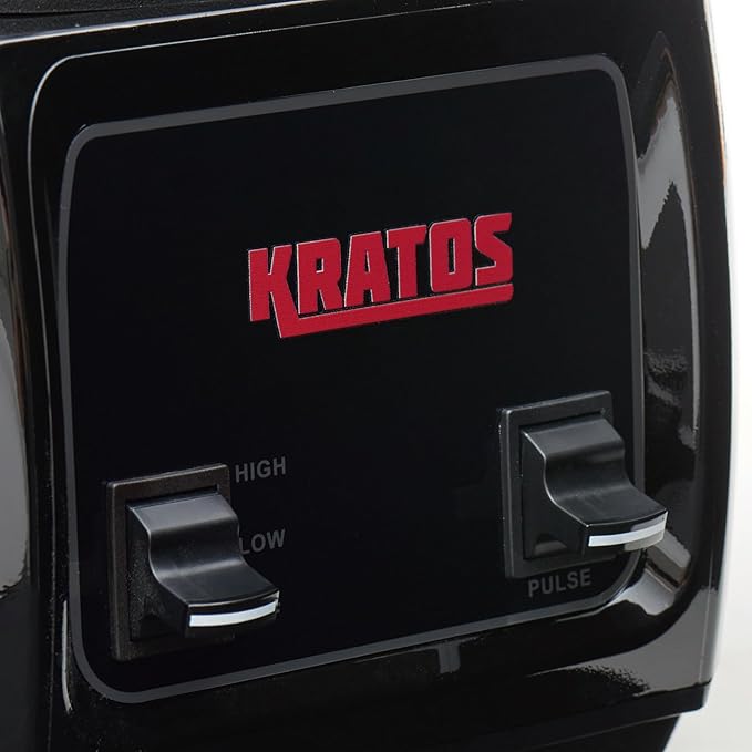 Kratos Commercial 3.5 HP Blender with Toggle Controls Pulse Feature 48 Oz. Jar 120V 1800W 5-15P Plug Black Countertop Professional Blender (29B-004)