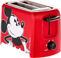 Disney Mickey Mouse 2 Slice Toaster by Select Brands - Disney Toaster for Breakfast Toast &amp Sandwich Bread - Kitchen Essential with Browning Control - Self-Centering Slots &amp High Rise Toast Li
