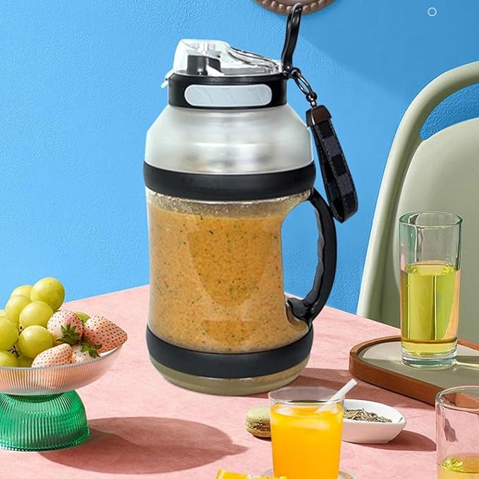 Blender Sport Portable Blender High Speed Mixing 2L 18000rpm for Camping (Black)