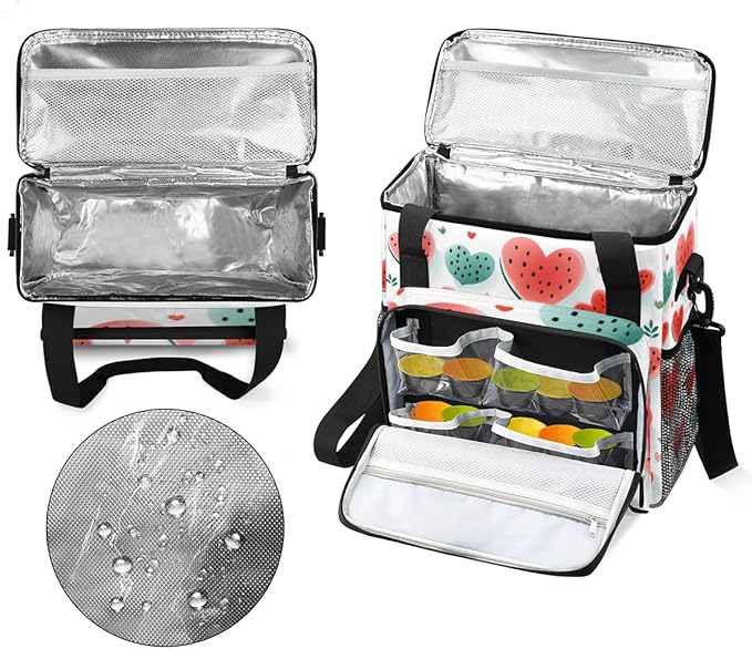 Waterlemon Heart Coffee Maker Carrying Bag Portable Travel Storage Tote Bag Compatible with K-Mini or K-Mini Plus Single Serve Coffee Brewer Carrying Case with Multiple Pockets &amp Shoulder Strap