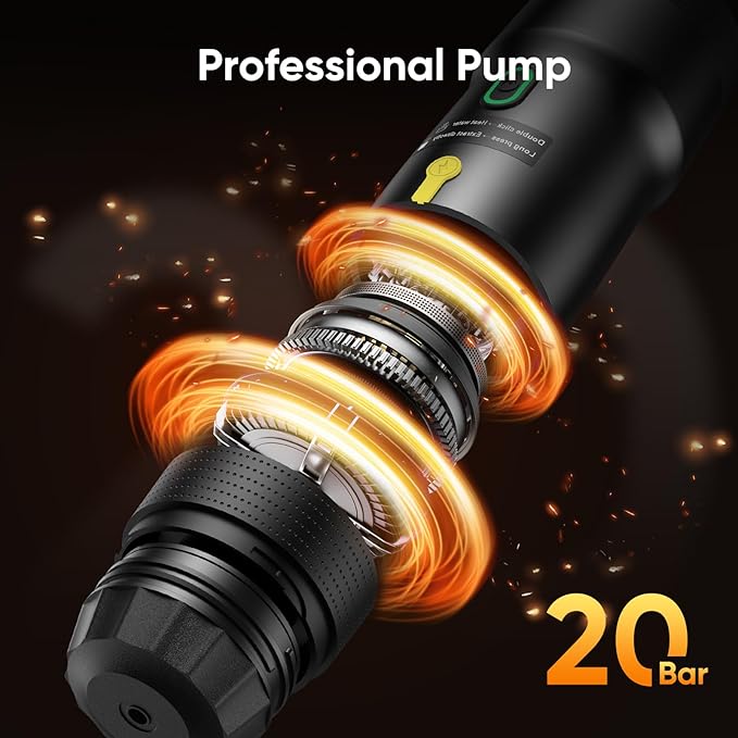 Portable Electric Espresso Machine Car Self-Heating Coffee Maker with USB-DC Travel Coffee Machine for Camping Compatible With NS Capsules &amp Ground Coffee Portable Coffee Maker for Hiking RV