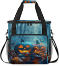 Abstract Pumpkin Coffee Maker Carrying Bag Bright Pumpkin Travel Storage Bag Compatible with K-Mini or K-Mini Plus Single Serve Coffee Brewer Carrying Case with Multiple Pockets &amp Shoulder Strap