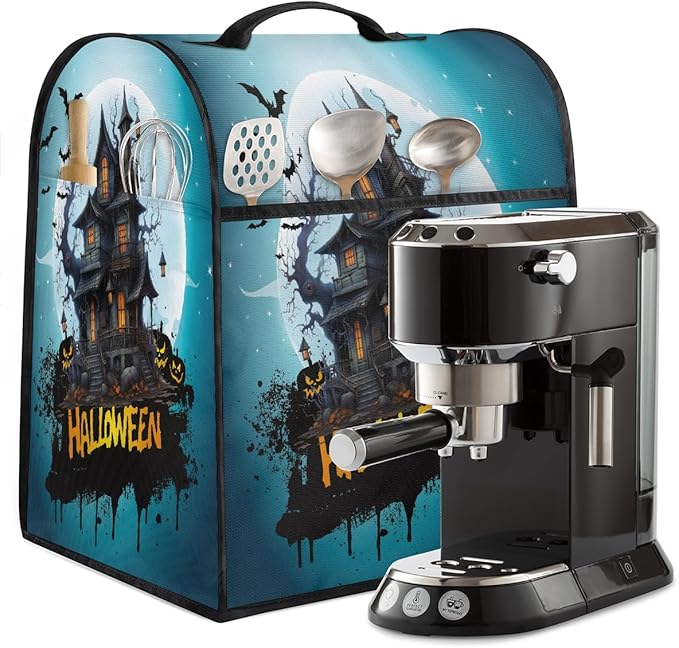 cfpolar Kitchen Aid Mixer Cover Compatible with 6-8 Quarts Halloween Bat Castle Moon Stand Mixer Cover Kitchen Aid Mixers Accessories Appliance Organizer Bag Dust Covers with Zipper Pocket