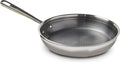 T-fal HybridMesh Tri-Ply Stainless Steel Fry Pan 10.25 Inch Induction Oven Safe 500F Metal Utensil Safe Ideal For Searing Cookware Dishwasher Safe Pots and Pans Needs Pre-Heating Silver/Black
