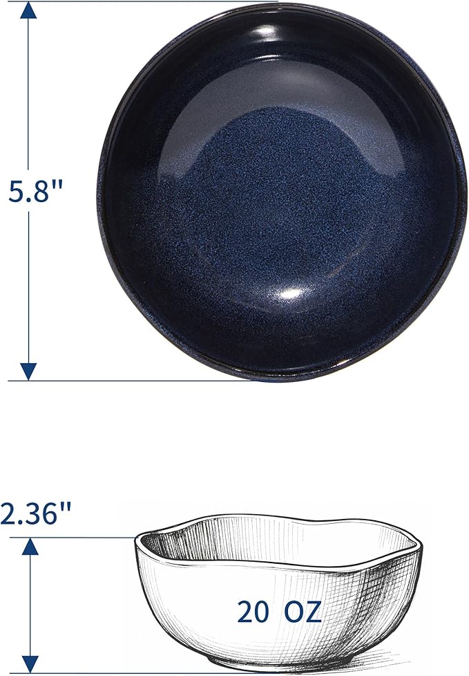 18 piece Dinnerware Sets Starry Blue