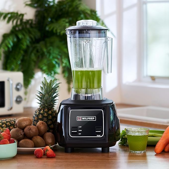WILPREP 3.5 HP Blender Toggle Switch Adjustable Speed BPA-Free 64 oz Jar