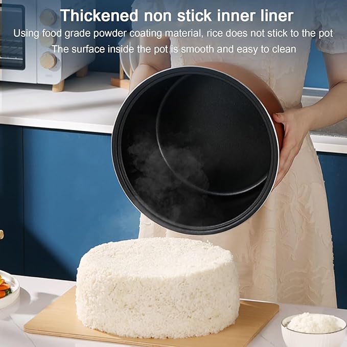 Commercial Rice Cooker Large Capacity Stainless Steel Rice Cooker 10-25L for Restaurant Canteen PartyRice Warmer for 24H(10L)
