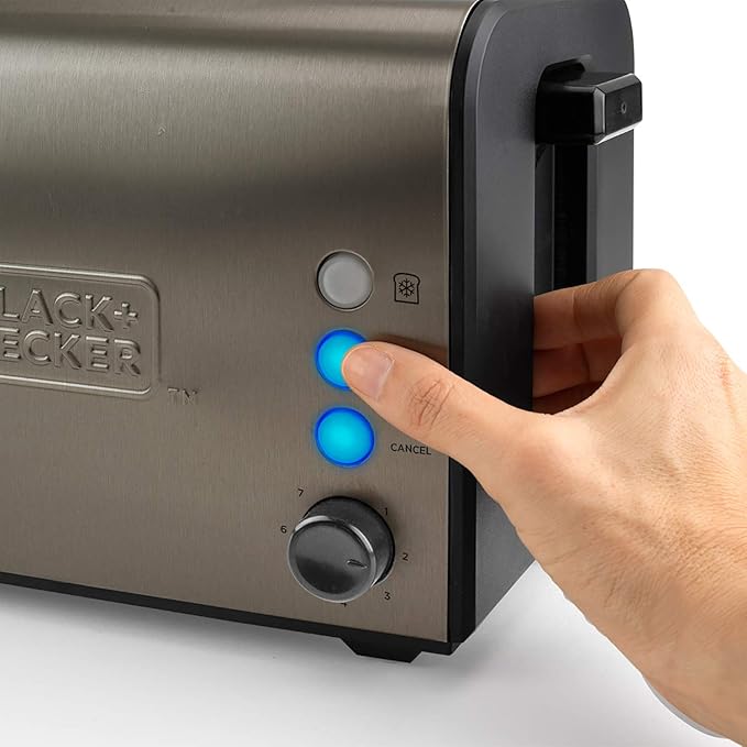 Black+Decker BXTO1000E - Toaster 1000 W 1 long slot Grey