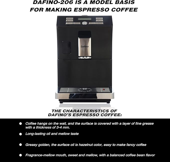 Fully Automatic Espresso Machine for Countertop Latte &amp Cappuccino Maker 19 Bar Coffee Makers with Milk Frother Lcd Coffee Machine for HomeStainless Steel