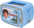 Uncanny Brands Bob Ross Retro TV Toaster with Light Up Frame Two Slice Model with Bob Ross Artwork Themed Kitchen Appliance