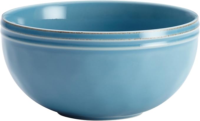 Rachael Ray Cucina Dinnerware 16-Piece Stoneware Dinnerware Set Agave Blue