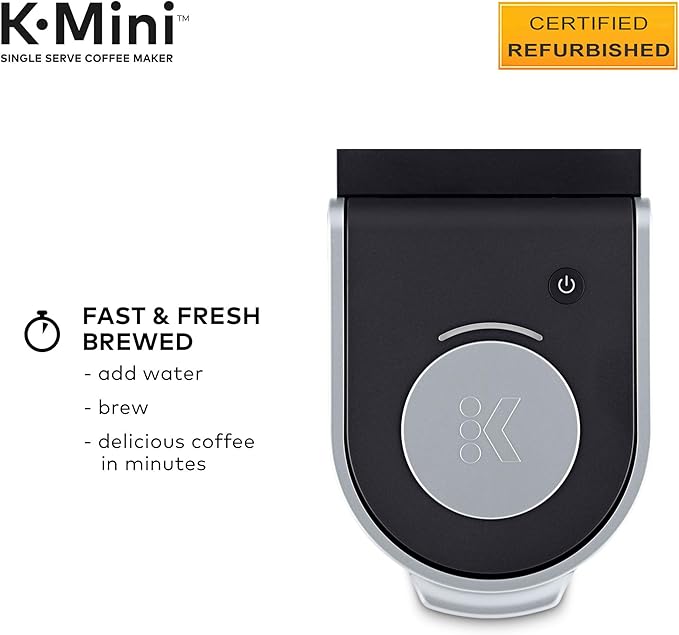 Keurig K-Mini Coffee Maker Certified Refurbished Black (Renewed)