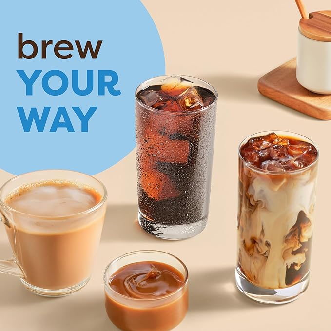 Keurig K-Iced Coffee Maker Single Serve K-Cup Pod Iced Coffee Maker With Hot and Cold Coffee Capabilities Brews Any K-Cup Pod White