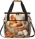 Easter Hen Egg Coffee Maker Carrying Bag Portable Travel Storage Tote Bag Compatible with K-Mini or K-Mini Plus Single Serve Coffee Brewer Carrying Case with Multiple Pockets &amp Shoulder Strap