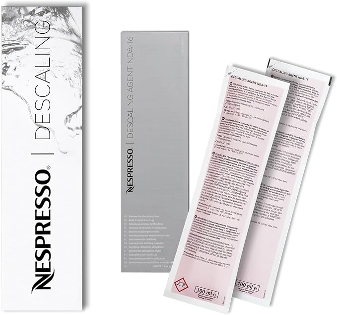 Nespresso Vertuo Coffee and Espresso Maker by Breville Chrome Descaling Kit
