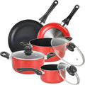 Nonstick Cookware Set 8-Piece Kitchen Pots and Pans Set Dishwasher &amp Oven Safe Induction Ready &amp Evenly Heats includes Frying Pans Sauce Pans and Stock Pot with Lids