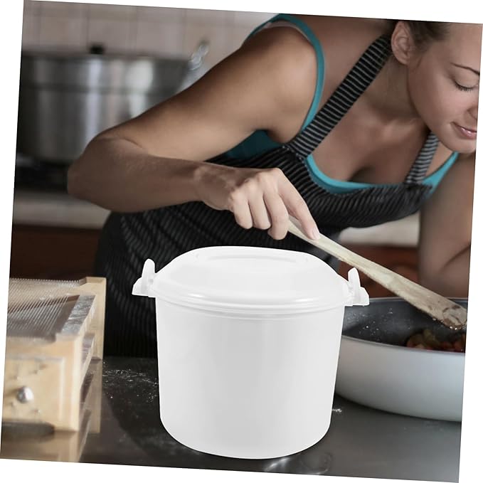 Healifty Microwave Rice Cooker with Lid 3L Capacity Microwave Rice Steamer Convenient Food Box for Family Meals Versatile Steamer for Home Cooking