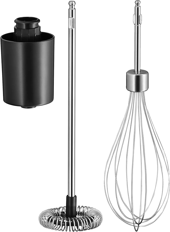 WMF Lineo 4-in-1 Mixer Hand Blender Chopper Milk Frother Whisk Cromargan Stainless Steel 0416350011