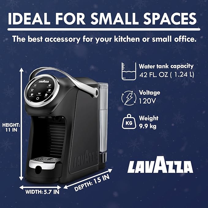Lavazza Classy Plus Coffee Maker – 72 Count Intenso Espresso Capsules – Dual Brew Espresso &amp Lungo Machine Compatible Expert Capsules