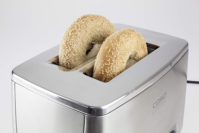 Caso Design Inox 2 Two-Slice Toaster with Wire Warming Basket Attachment 12778