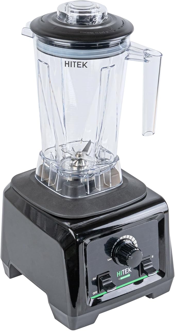 Restaurantware-Hi Tek 3 HP Commercial Blender 1 Variable Speed Heavy-Duty Blender - 64-Ounce Tritan Jar Toggle Control White Plastic Industrial 3 HP Motor