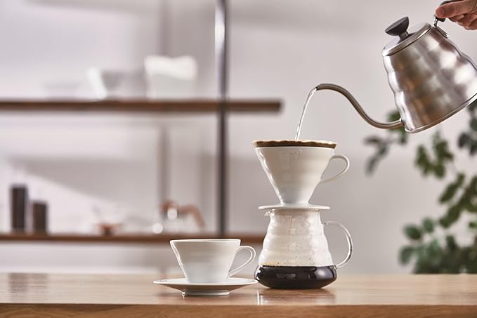 Hario V60 Dripper Ceram 01 White 1 Each