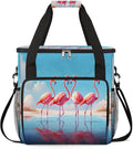 Love Flamingo Blue Coffee Maker Carrying Bag for Keurig K-Mini or K-Mini Plus Storage Portable Coffee Maker Travel Bag