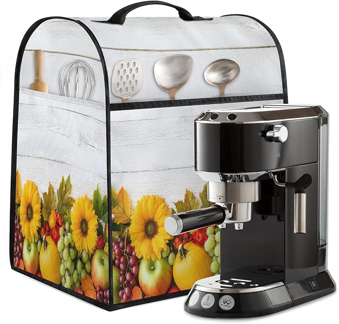 cfpolar Kitchen Aid Mixer Cover Compatible with 6-8 Quarts Pumpkin Sunflower Food Stand Mixer Cover Kitchen Aid Mixers Accessories Appliance Organizer Bag Dust Covers with Zipper Pocket