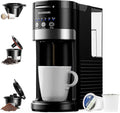 SHARDOR 3 in 1 Single Serve Coffee Maker K Cup Pod Coffee Maker Compatible with Grounds &amp Teas 6 to 14oz Brew Sizes 40oz Removable Water Tank Easy to Use Black