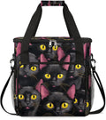 Cute Black Cats Coffee Maker Carrying Bag for Keurig K-Mini or K-Mini Plus Storage Portable Coffee Maker Travel Bag