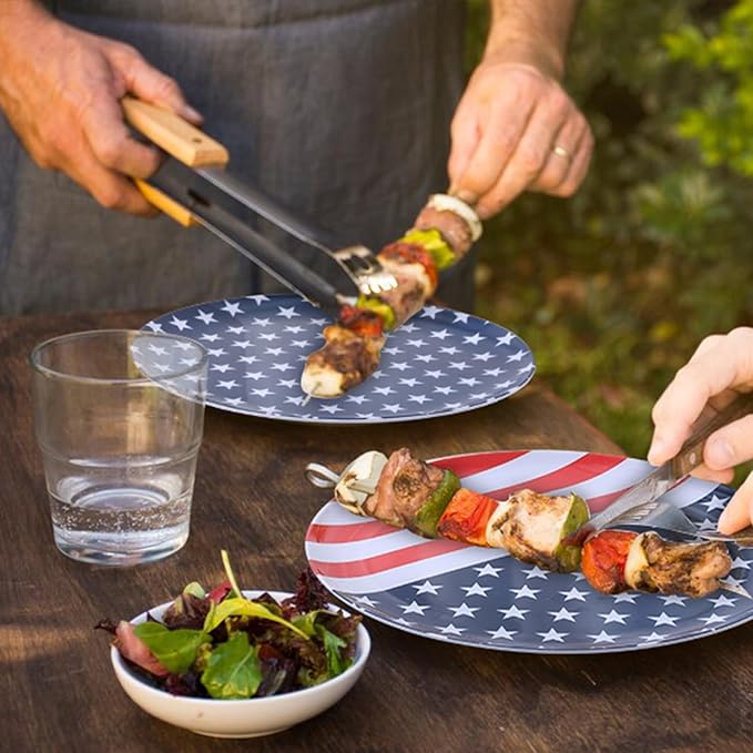 Melamine Dinnerware Sets Independence Day American Flag Melamine Dinner Plates Dishes &amp Bowls Set for 4th July