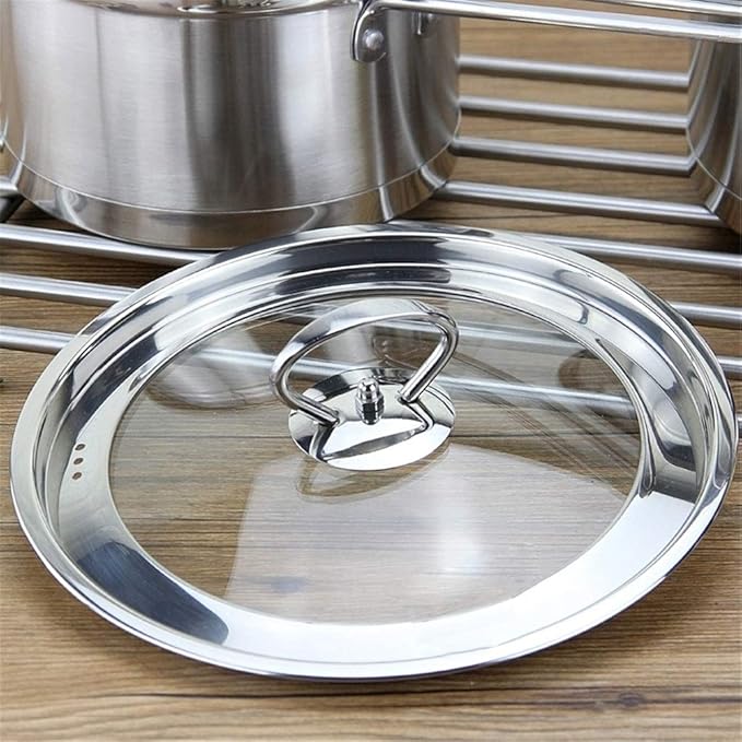 Pot Set Stainless Steel Cookware Set Kitchen Cookware and Cookware Set of 3 Suitable for All Stoves Including Induction Cookers Cookware Cooking Set(B)